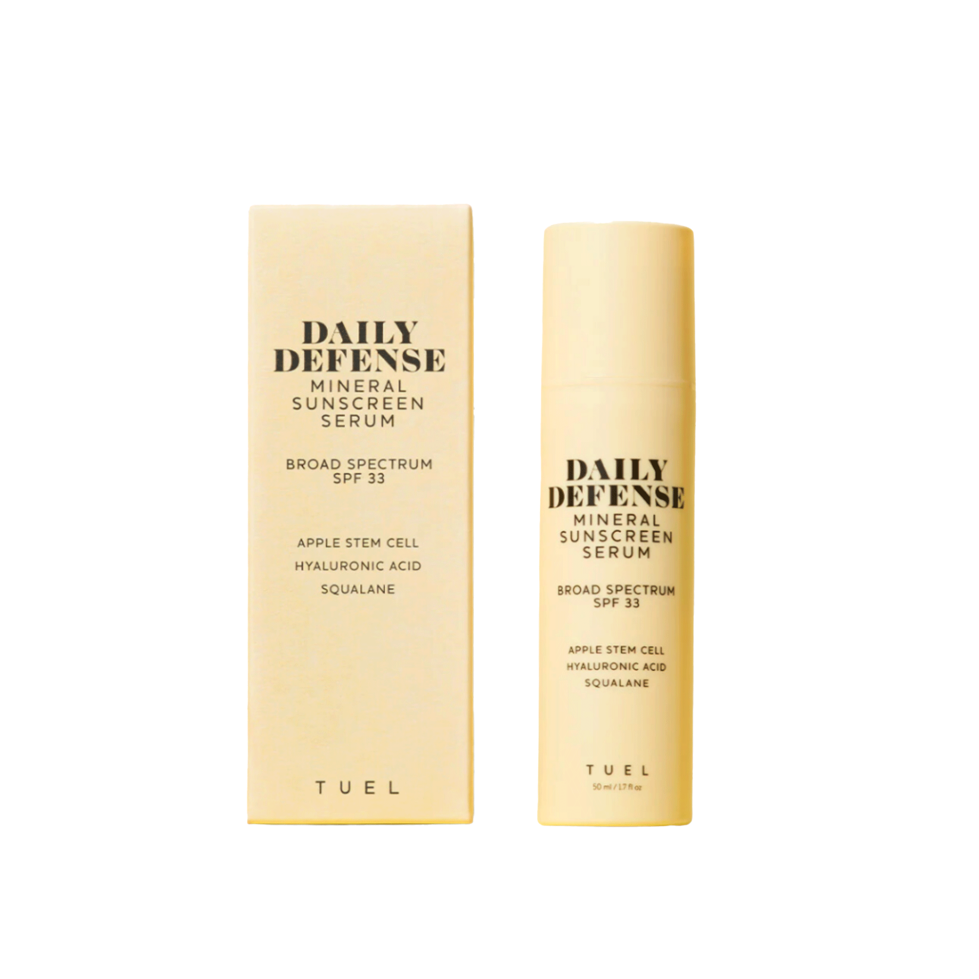 TUEL DAILY DEFENSE MINERAL SUNSCREEN SERUM SPF
