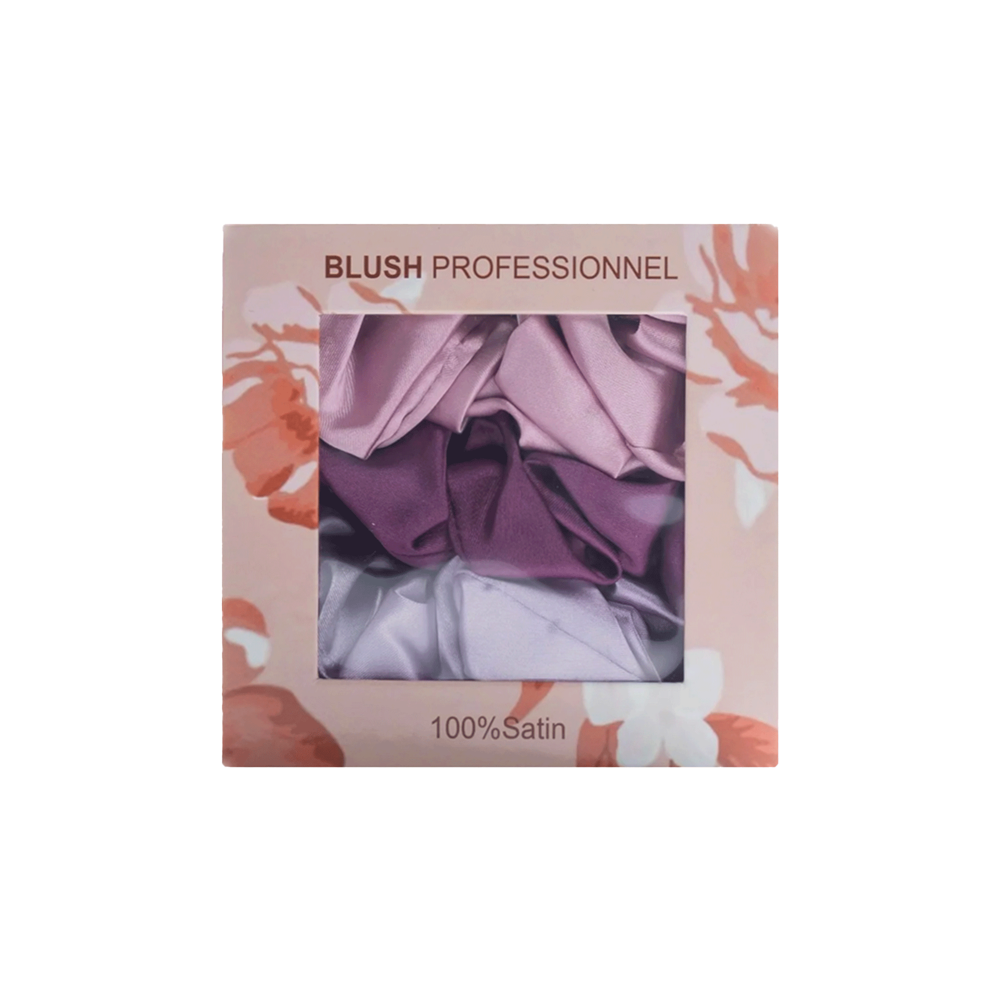 BLUSH PROFESSIONNEL SATIN SCRUNCHIES KIT MAUVE
