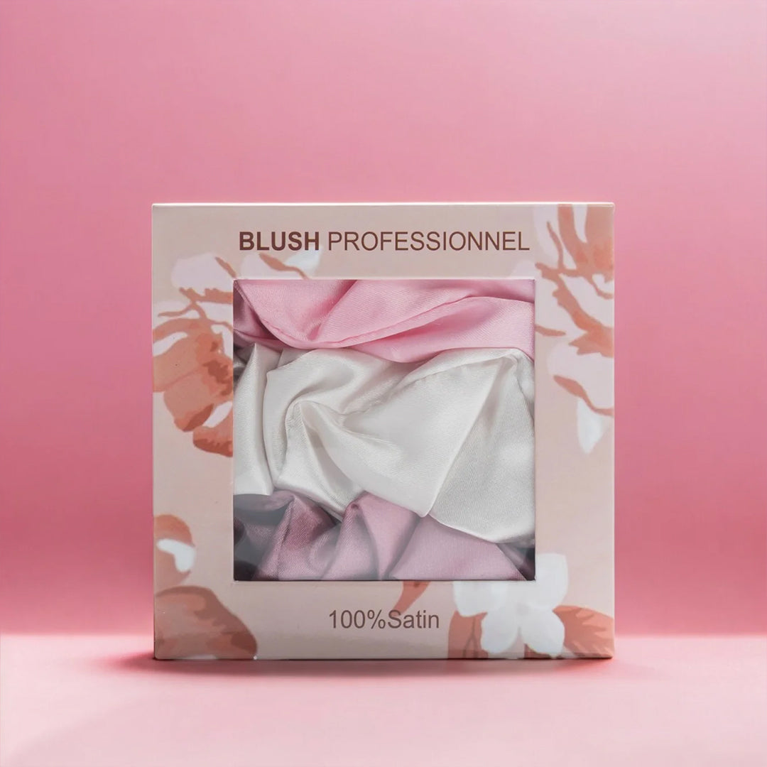 BLUSH PROFESSIONNEL SATIN SCRUNCHIES KIT PINKS