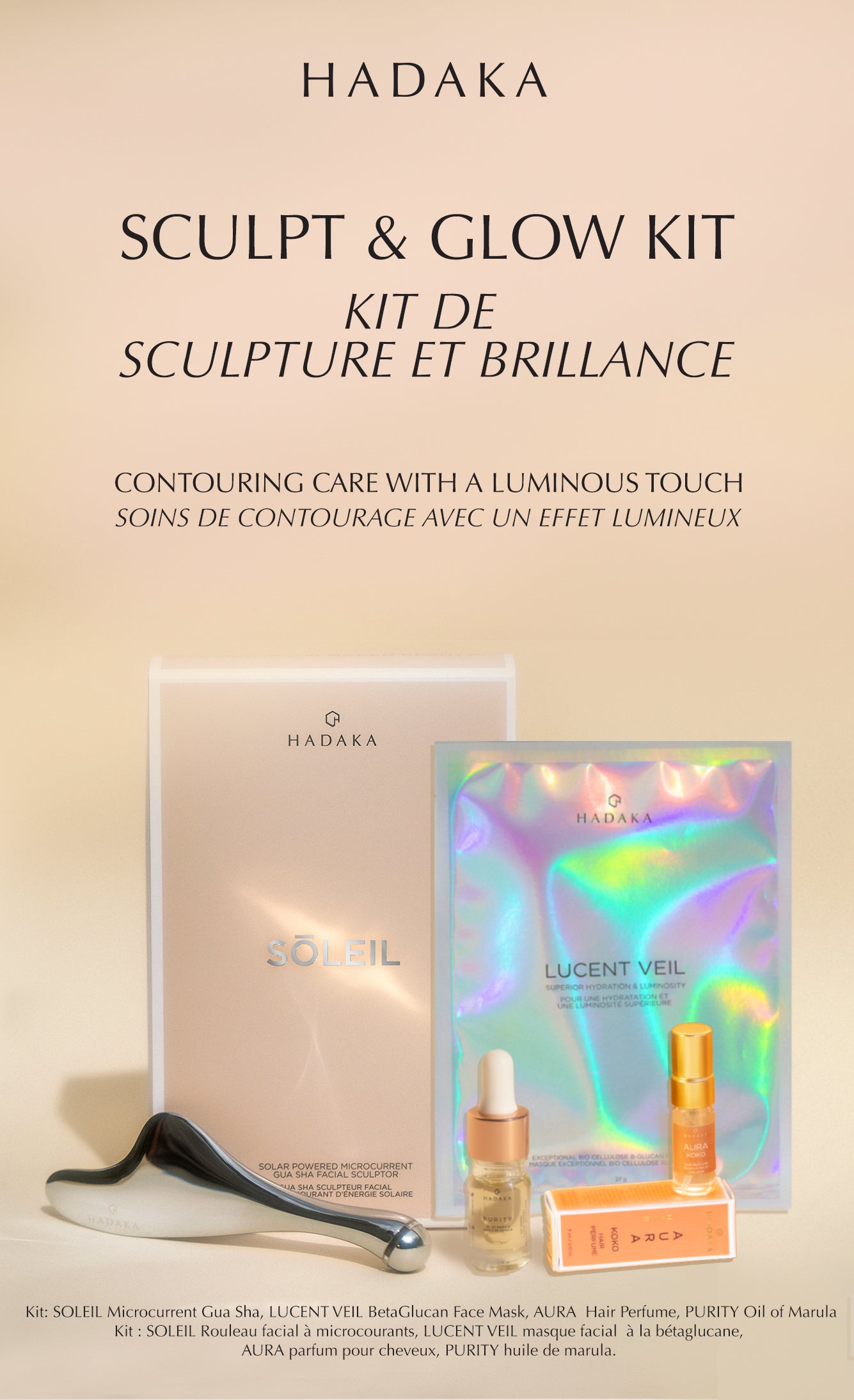 Hadaka SOLEIL SCULPT & GLOW KIT
