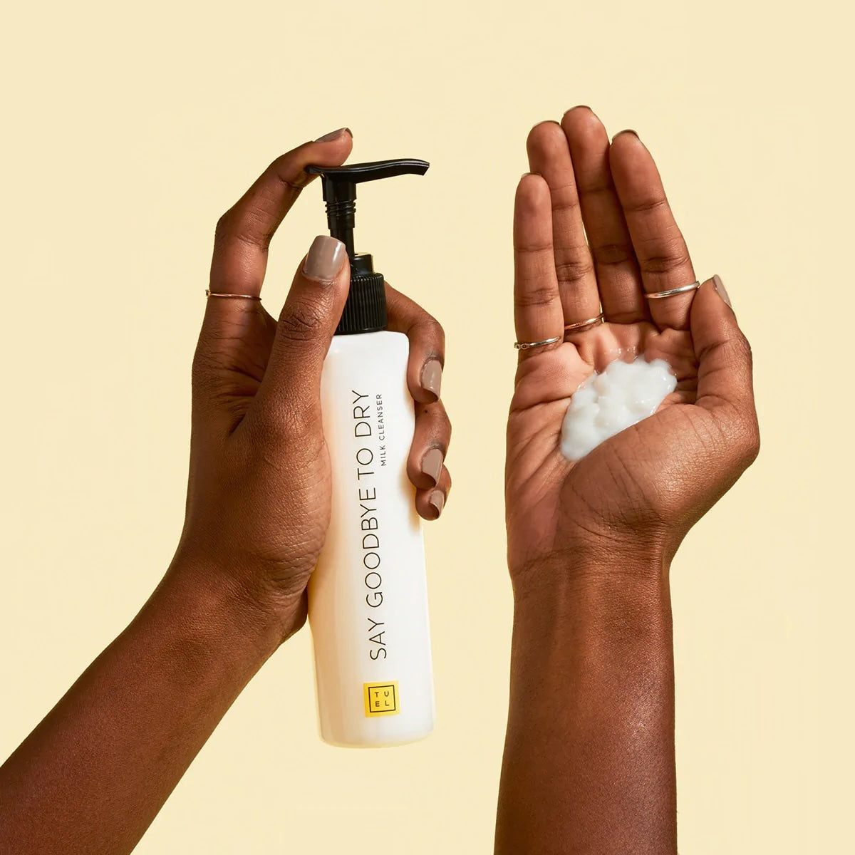 TUEL SAY GOODBYE TO DRY MILK CLEANSER