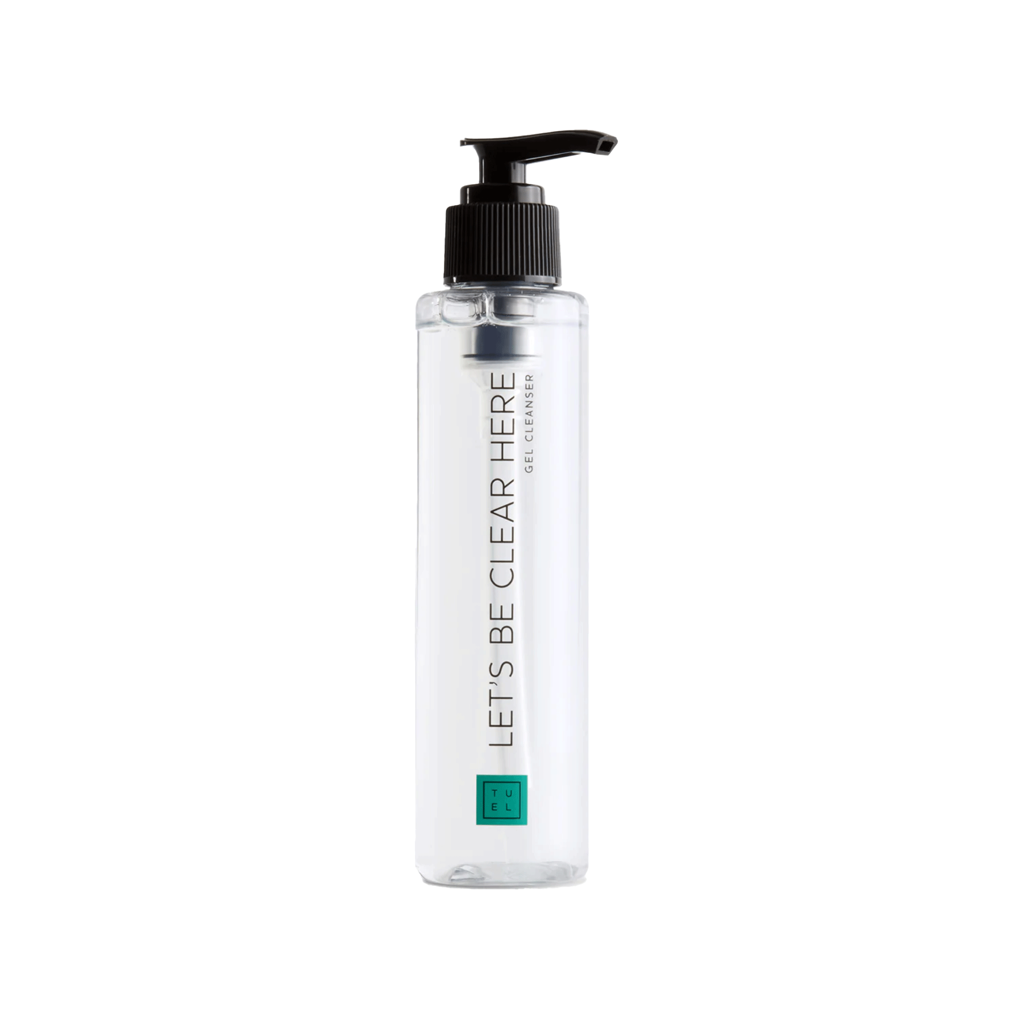 TUEL LET’S BE CLEAR HERE GEL CLEANSER