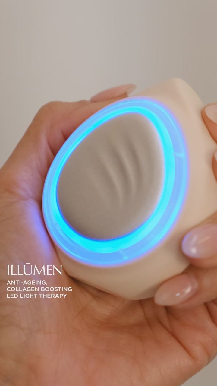 Load video: HADAKA ILLUMEN LED Light Therapy Skin Perfector Device