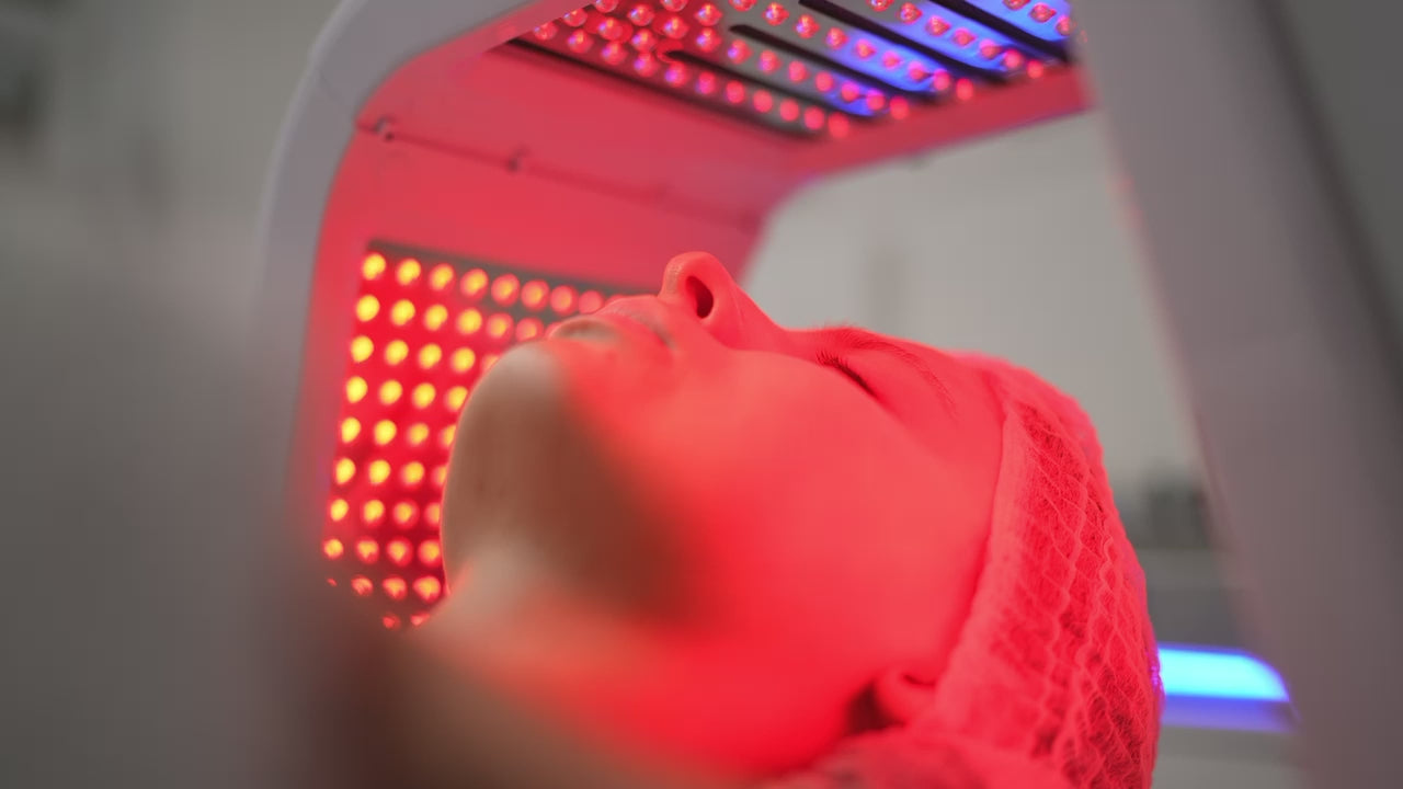 Load video: TRIFOLD LED PHOTO THERAPY 7 COLOR’S TABLE